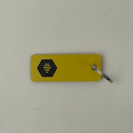 Bumble Icon Engraved Keytag