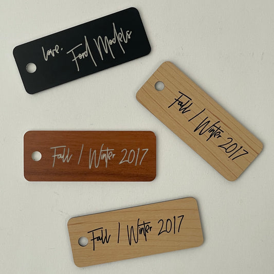 Ford Models Script Font Engraved Keytags