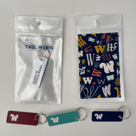 The Wing Icon Keytags & Branded Packaging