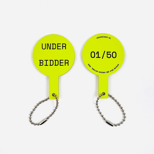 Catalog Sale x Various Keytags Auction Paddle Keytags