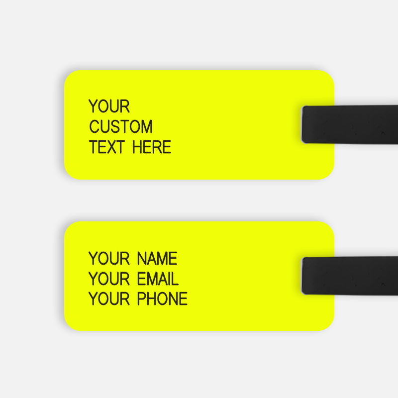 大人気の大人気のFRAGMENT CUSTOM FRGMT Luggage Tag Neon