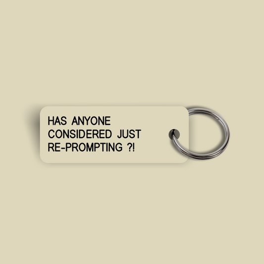 HAS ANYONE CONSIDERED JUST RE-PROMPTING ?! Keytag (2024-05-02)