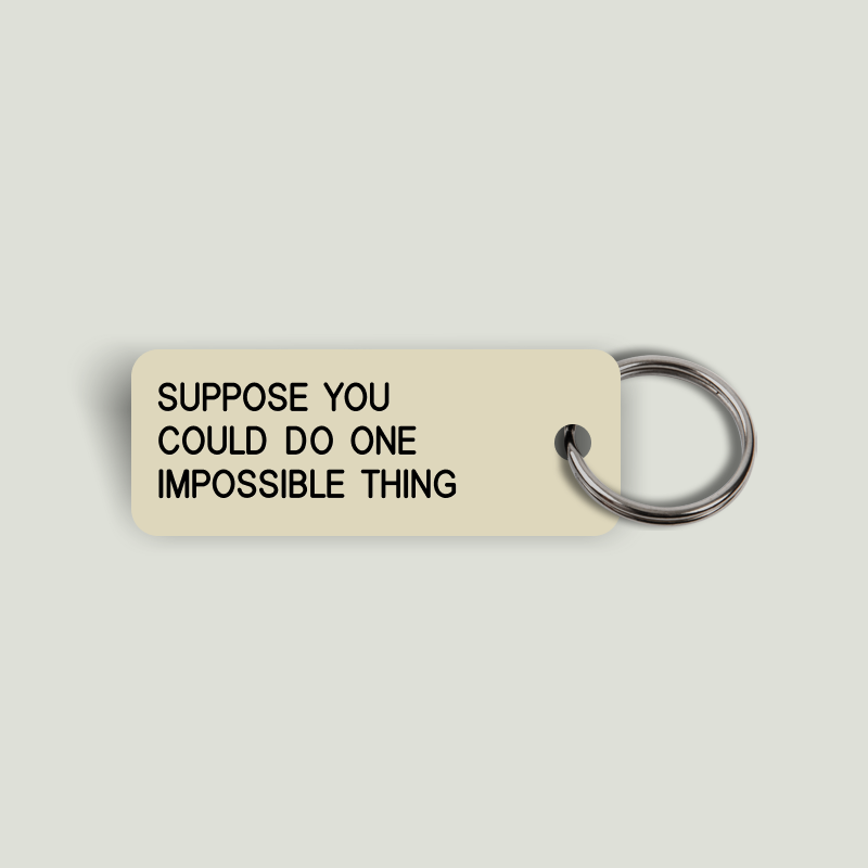 SUPPOSE YOU COULD DO ONE IMPOSSIBLE THING Keytag (2024-07-25)