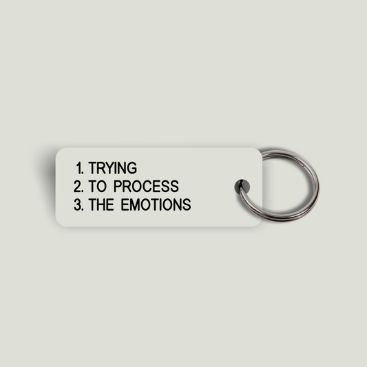 TRYING TO PROCESS THE EMOTIONS Keytag (2023-10-10)