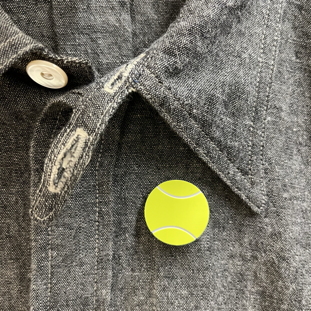 Tennis Ball Magnet Button Tag