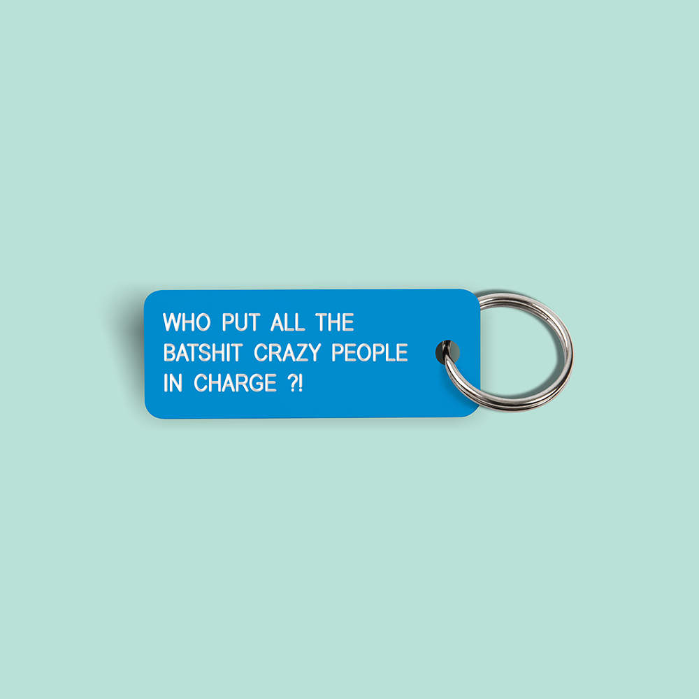 WHO PUT ALL THE BATSHIT CRAZY PEOPLE IN CHARGE ?! Keytag (2023-05-16)