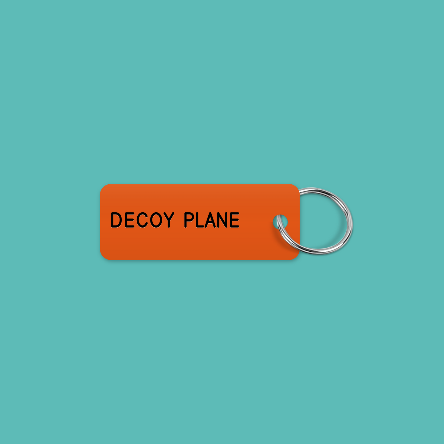 DECOY PLANE keytag mockup