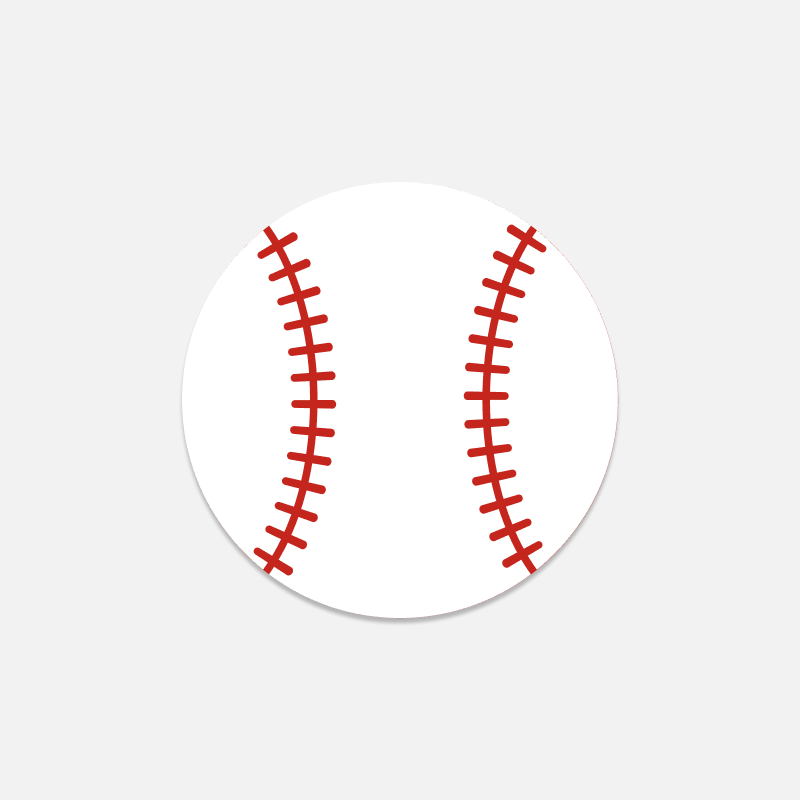 Baseball Magnet Button Tag