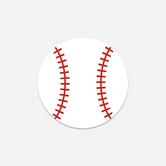 Baseball Magnet Button Tag