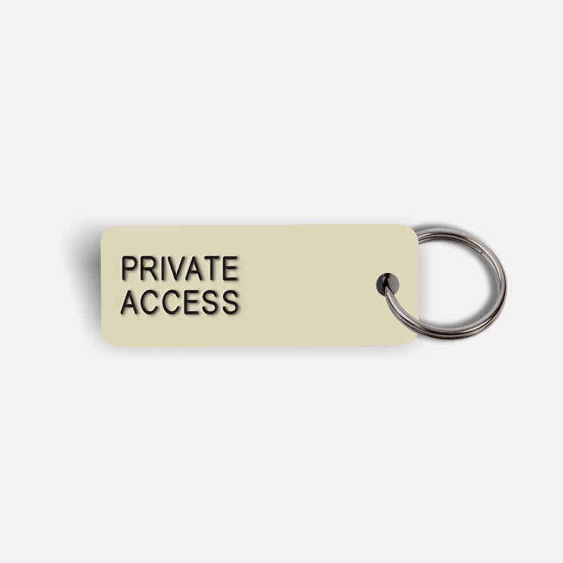 PRIVATE ACCESS Keytag