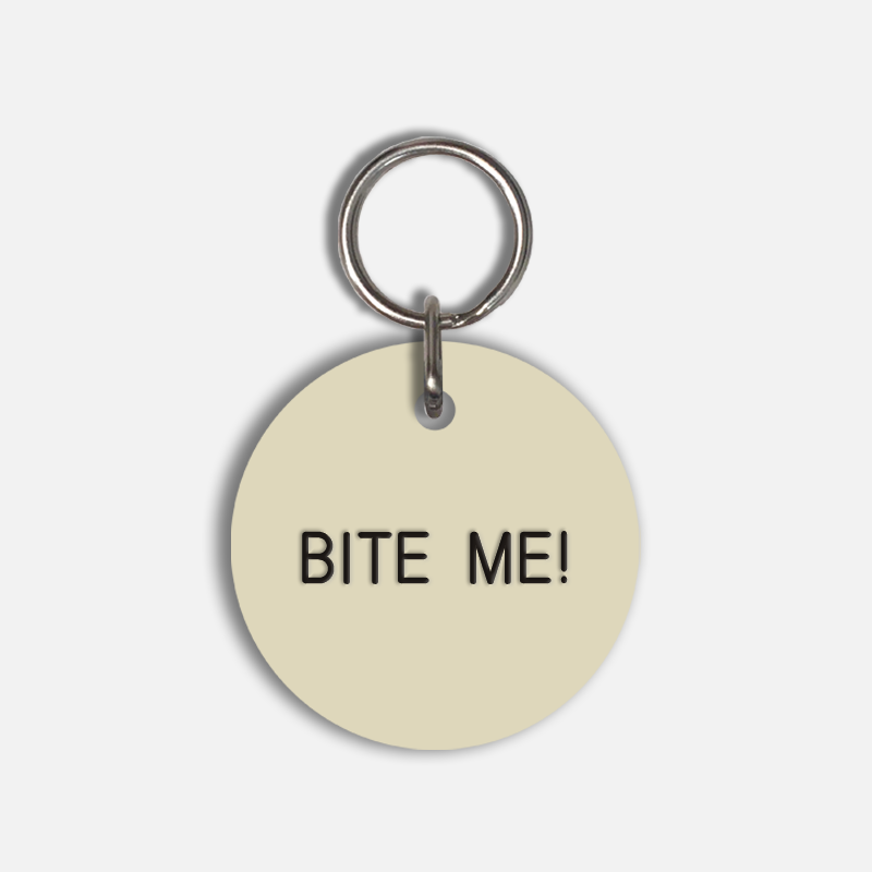 BITE ME! Large Pet Tag
