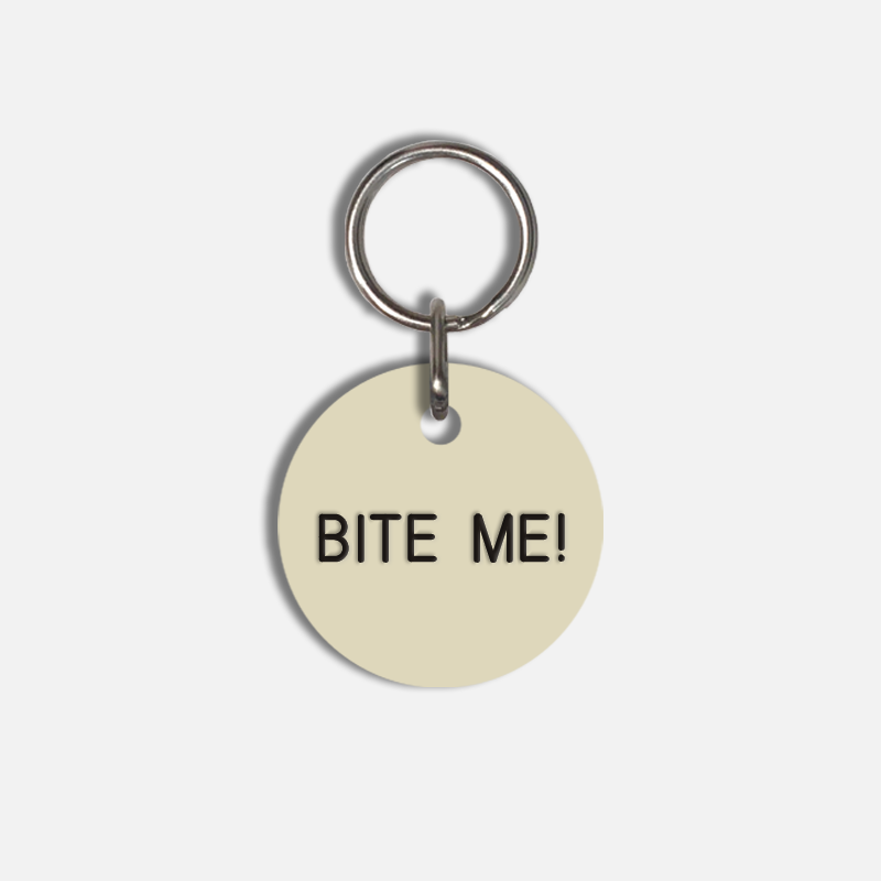 BITE ME! Small Pet Tag