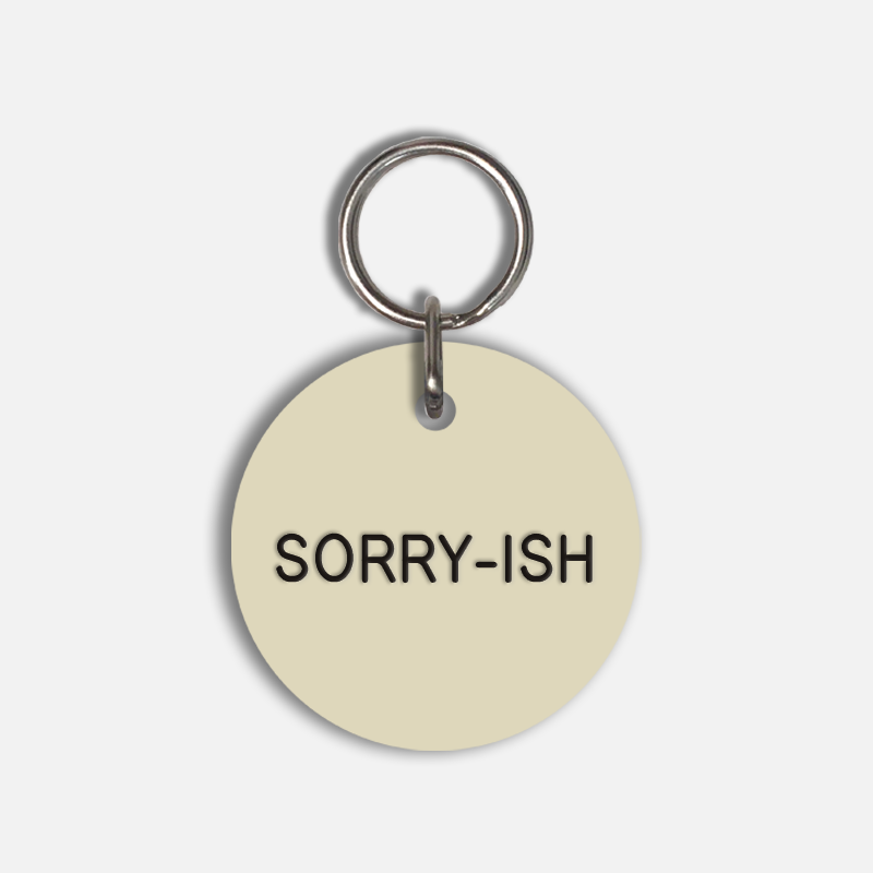 SORRY-ISH Large Pet Tag