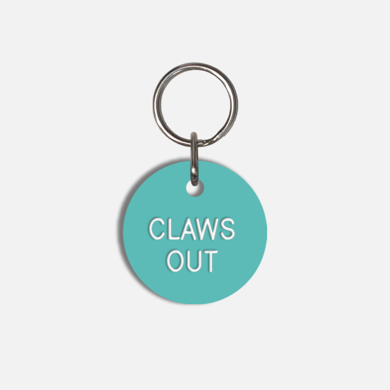 CLAWS OUT Small Pet Tag
