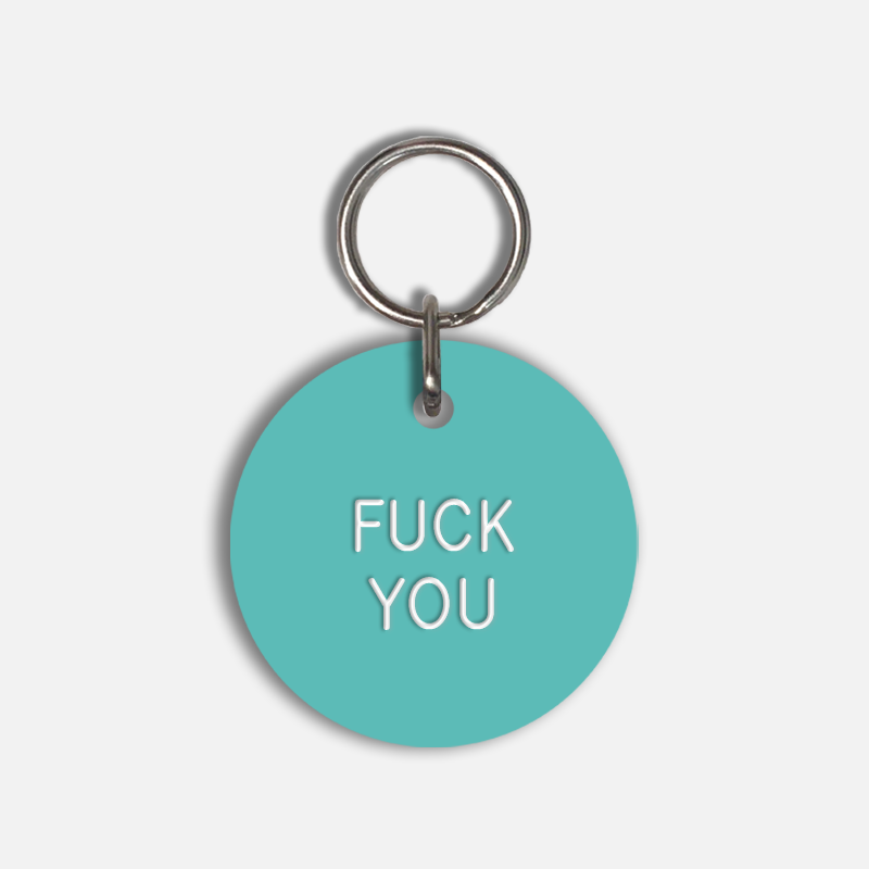 FUCK YOU Large Pet Tag