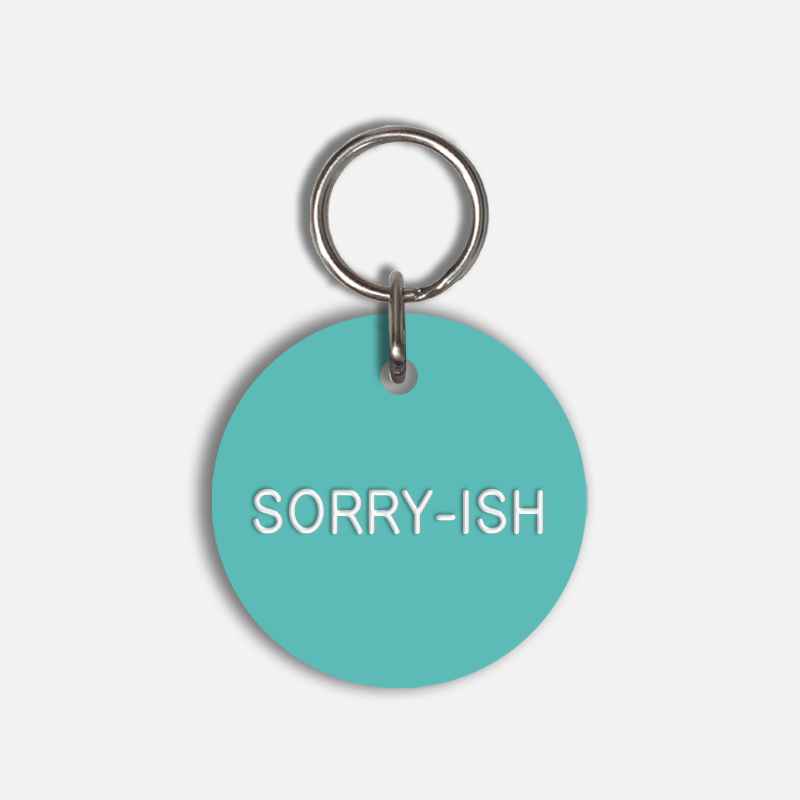 SORRY-ISH Large Pet Tag