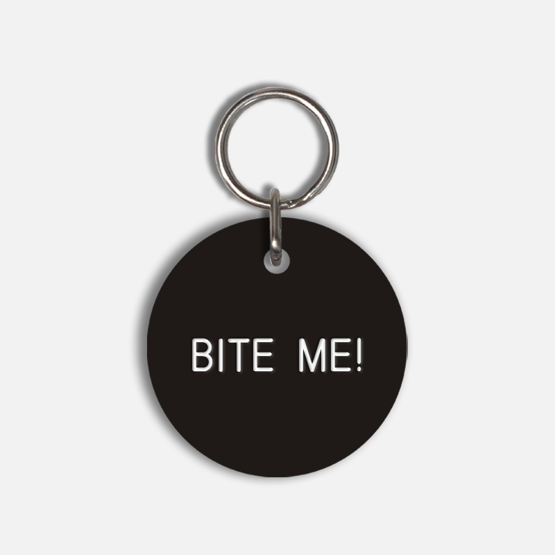 BITE ME! Large Pet Tag