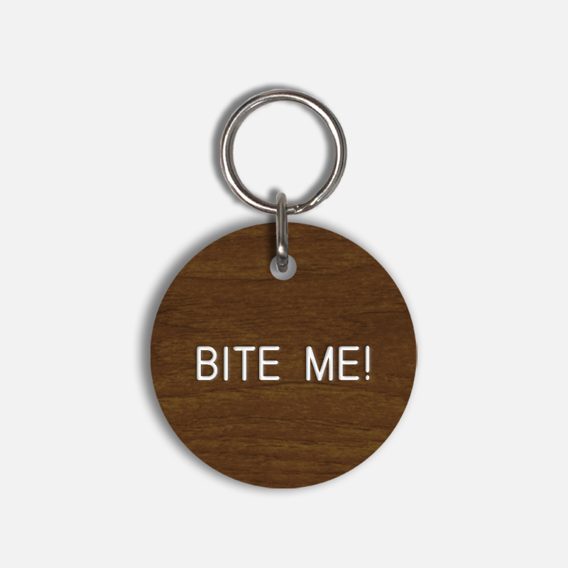 BITE ME! Large Pet Tag