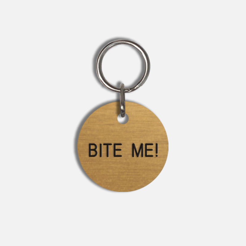 BITE ME! Small Pet Tag