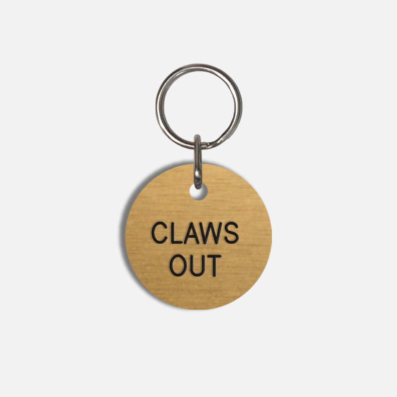 CLAWS OUT Small Pet Tag