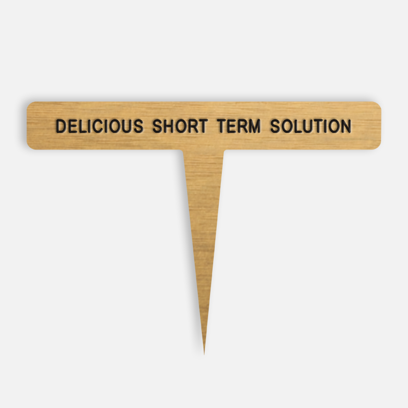 DELICIOUS SHORT TERM SOLUTION Caption