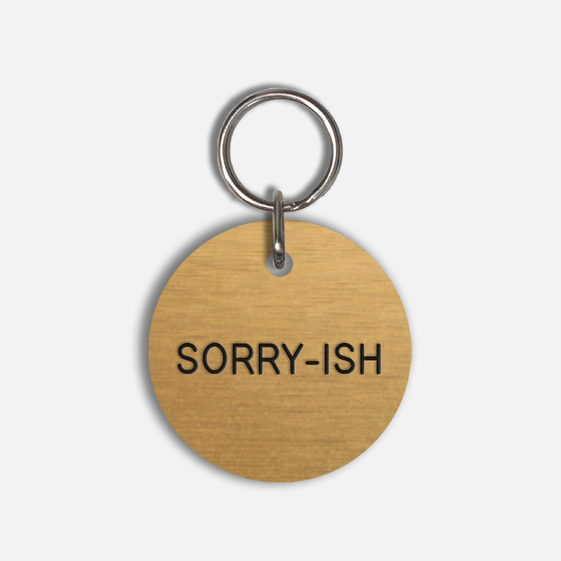 SORRY-ISH Large Pet Tag