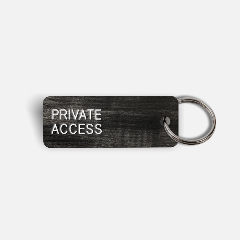 PRIVATE ACCESS Keytag