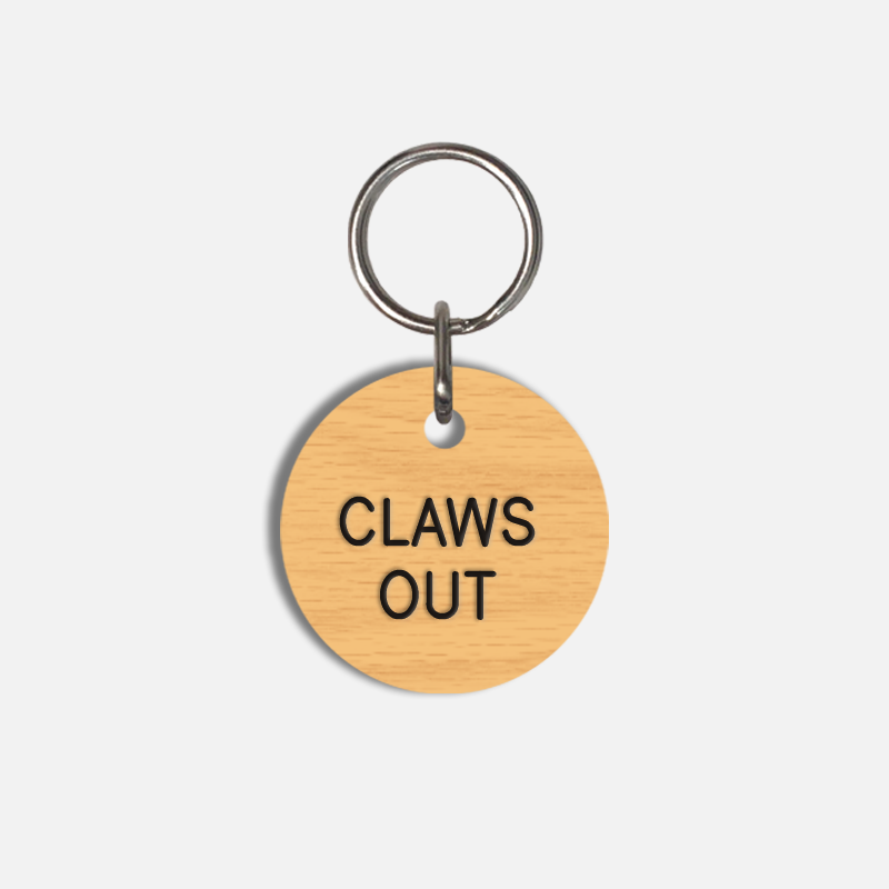 CLAWS OUT Small Pet Tag