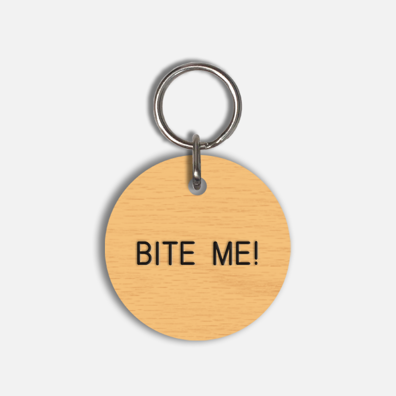 BITE ME! Large Pet Tag