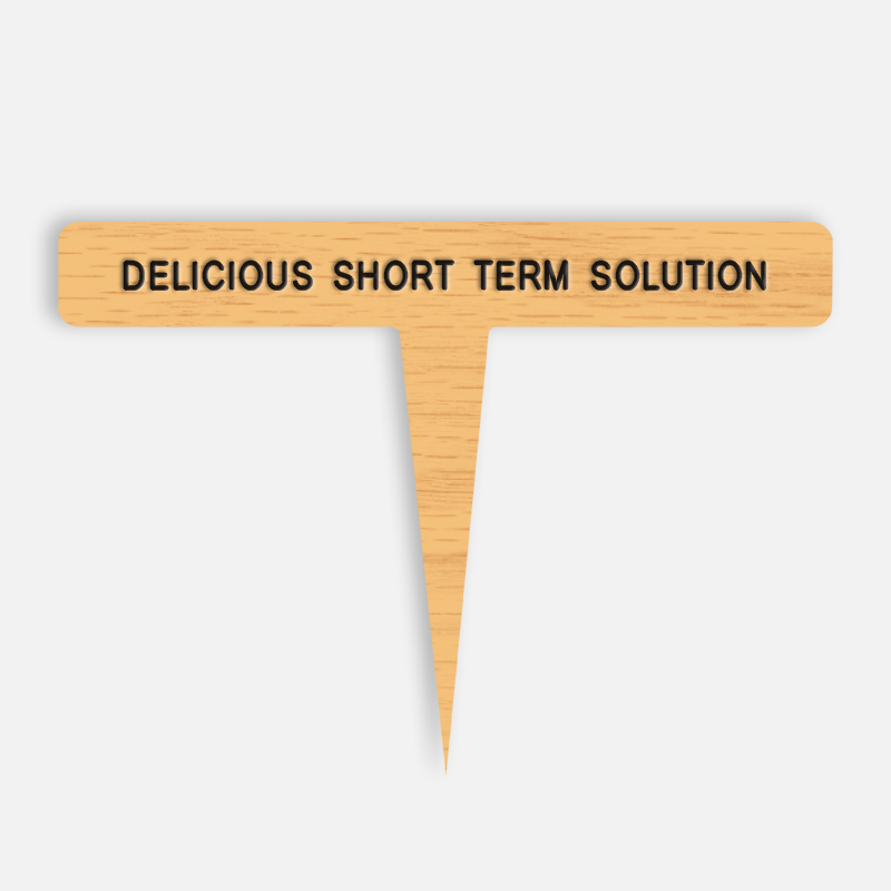 DELICIOUS SHORT TERM SOLUTION Caption