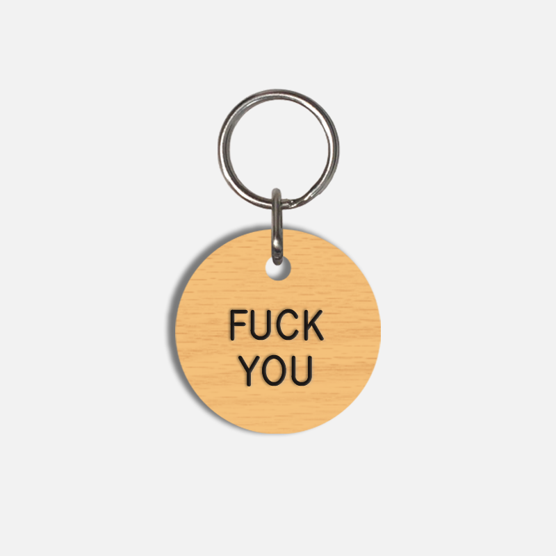 FUCK YOU Small Pet Tag