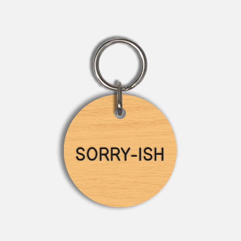 SORRY-ISH Large Pet Tag