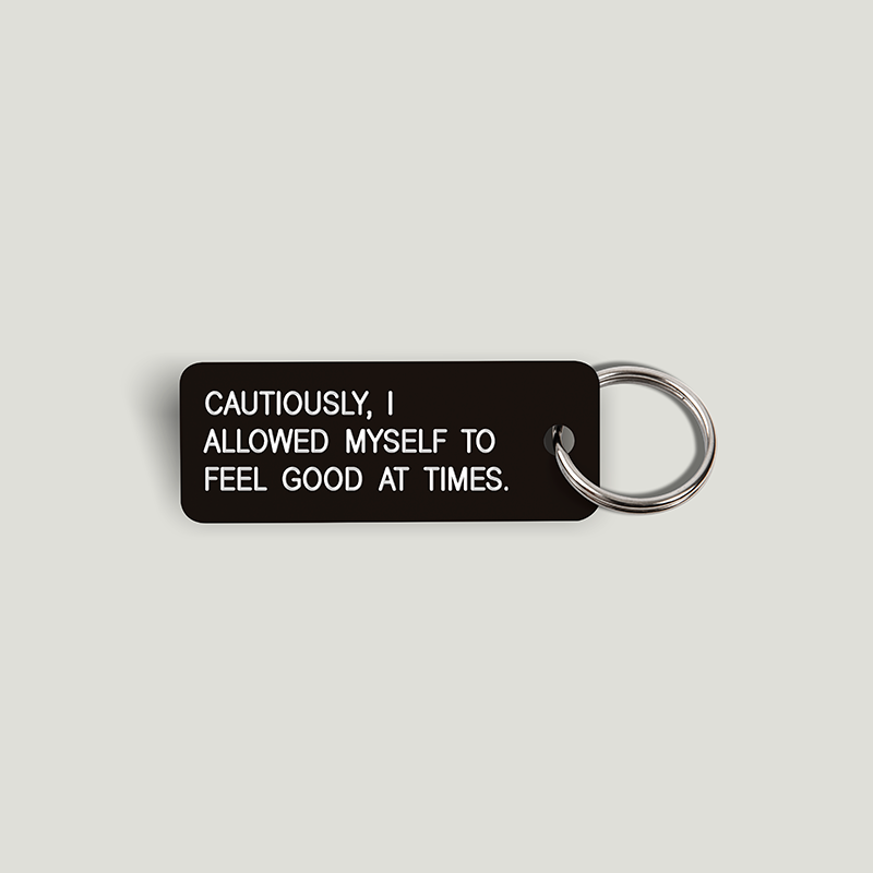 CAUTIOUSLY, I ALLOWED MYSELF TO FEEL GOOD AT TIMES. Keytag (2021-11-28)