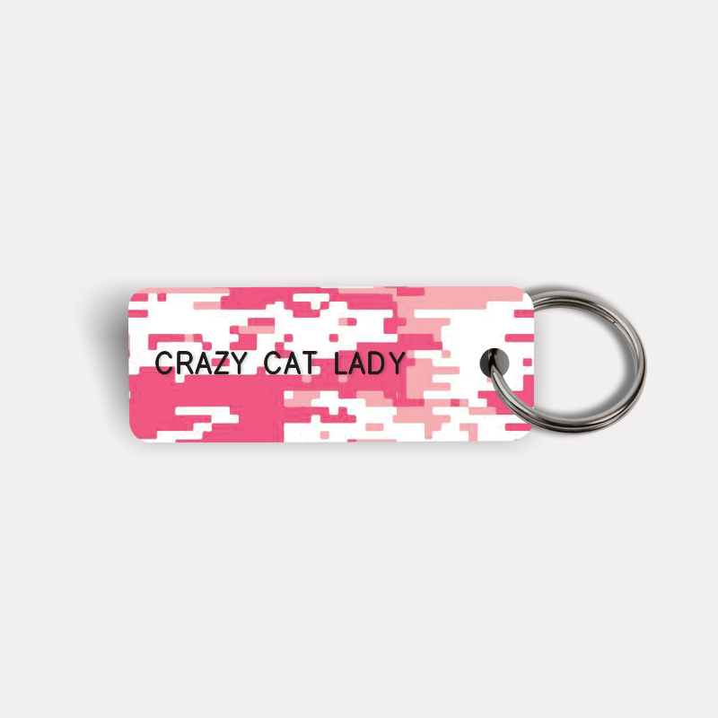 CRAZY CAT LADY Keytag