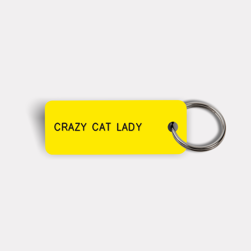 CRAZY CAT LADY Keytag