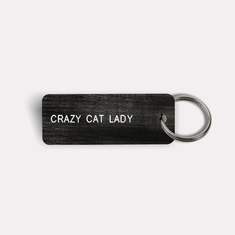 CRAZY CAT LADY Keytag