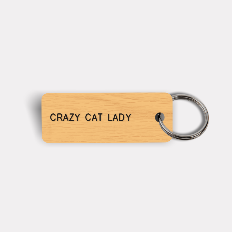 CRAZY CAT LADY Keytag