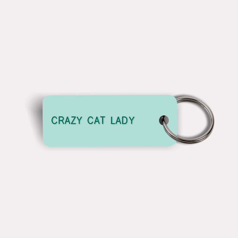 CRAZY CAT LADY Keytag