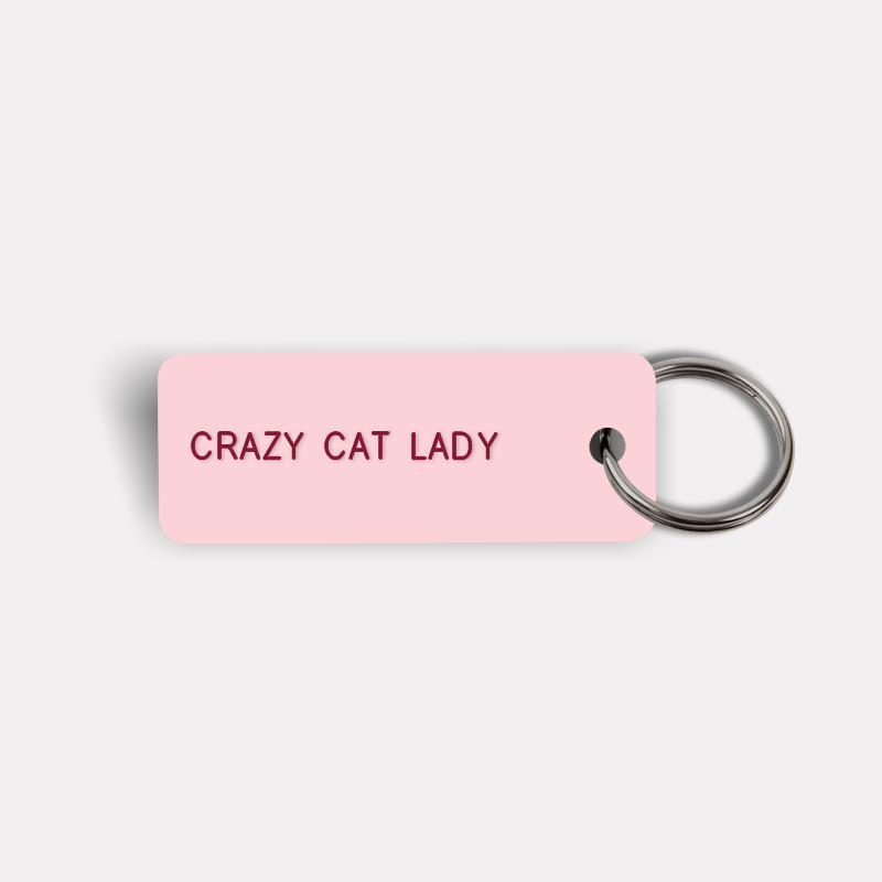 CRAZY CAT LADY Keytag