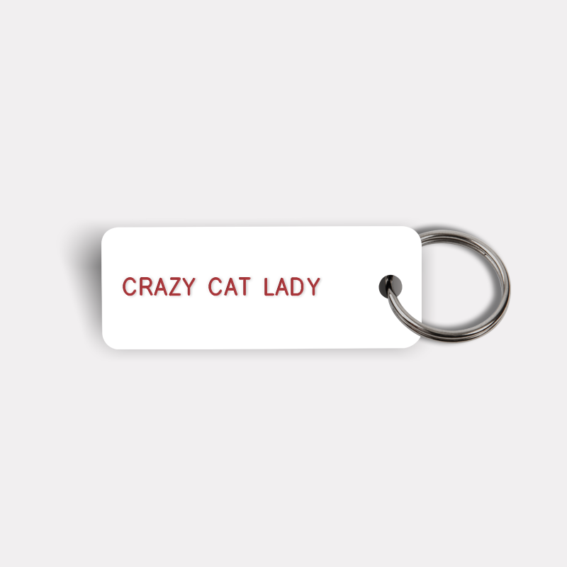 CRAZY CAT LADY Keytag