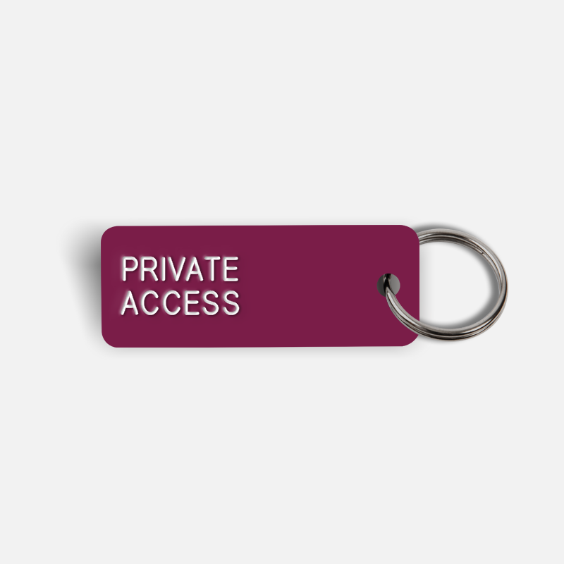 PRIVATE ACCESS Keytag