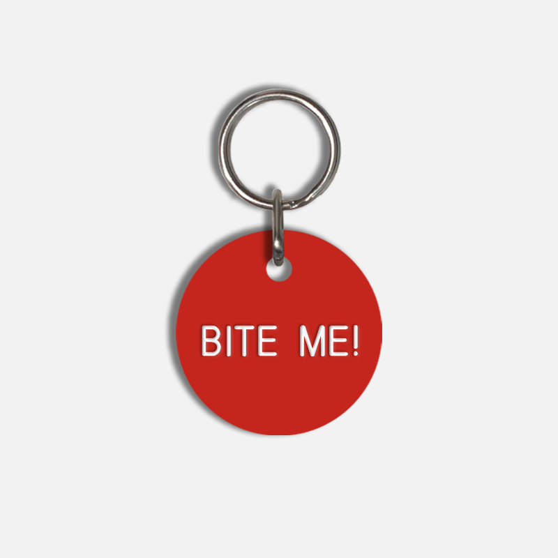 BITE ME! Small Pet Tag