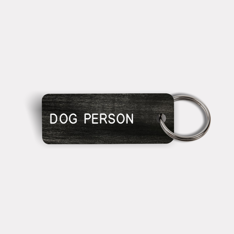 DOG PERSON Keytag