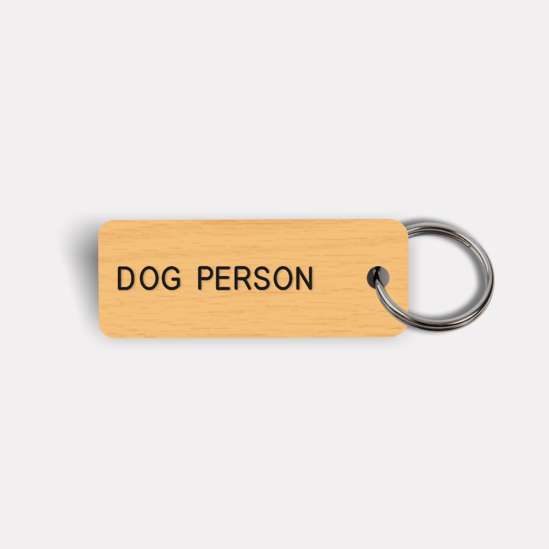 DOG PERSON Keytag