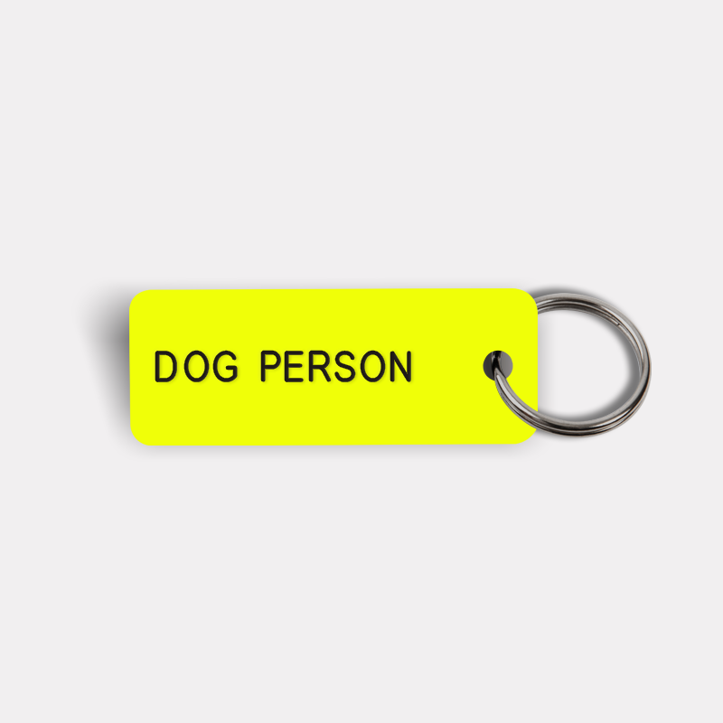 DOG PERSON Keytag