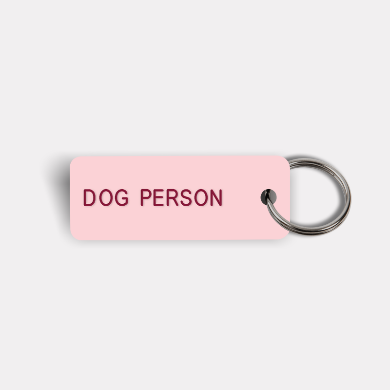 DOG PERSON Keytag