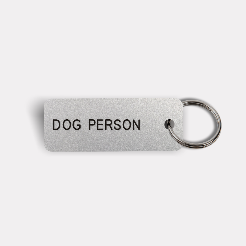 DOG PERSON Keytag