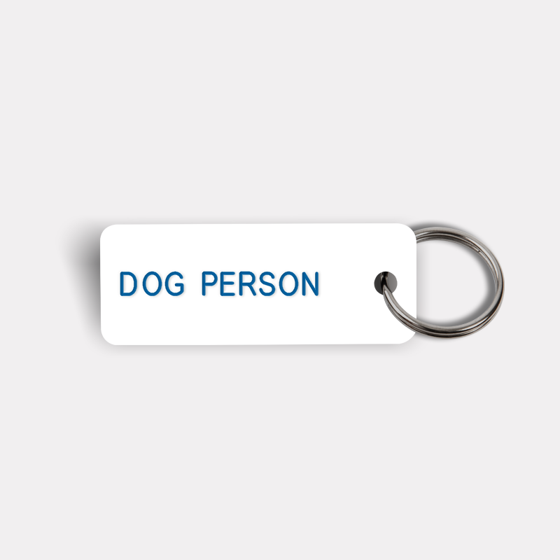 DOG PERSON Keytag