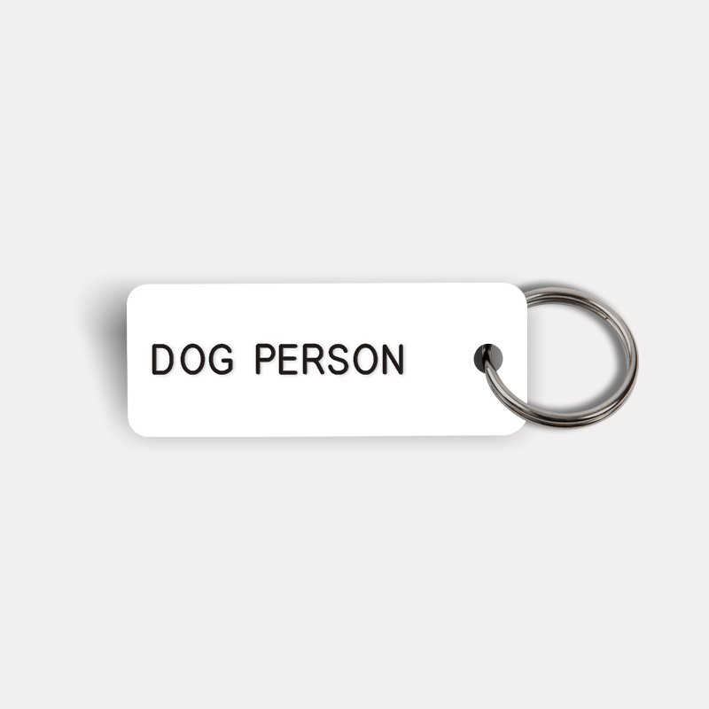 DOG PERSON Keytag