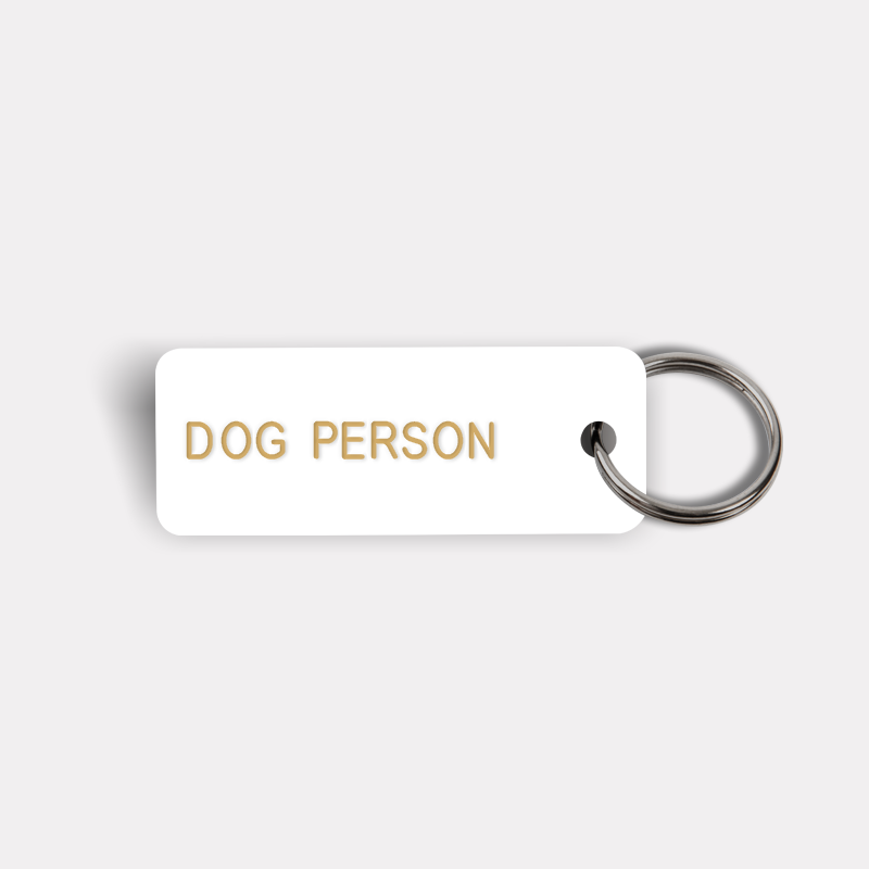 DOG PERSON Keytag